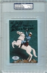 Clayton Moore The Lone Ranger Autographed Photo PSA/DNA Certified Authentic