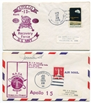 Lot of 2 Apollo Flight Covers Apollo 13 & 15