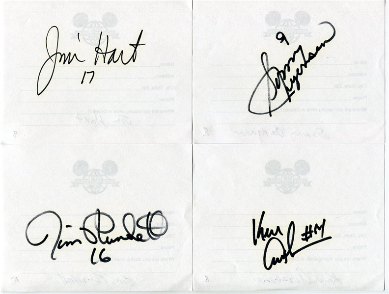 Lot of 10 Different Football Autographs Several HOFers with JSA Certificates