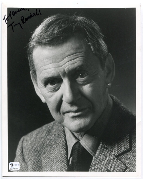 Tony Randall Autographed 8" x 10" Black & White Photo GAI Certified