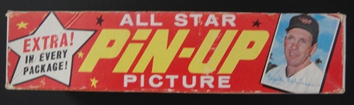 1967 Topps Baseball Empty Display Box All Star Pin-up 
