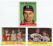 1958 Topps Lot of 5 Different With HOFers