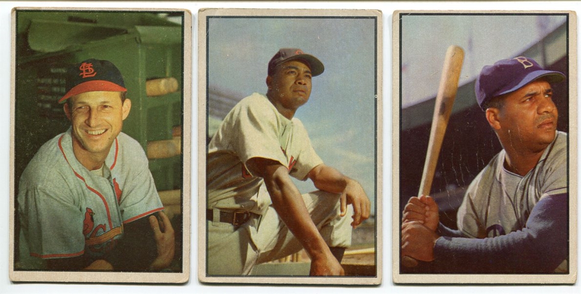 1953 Bowman Color Lot of 57 With HOFers