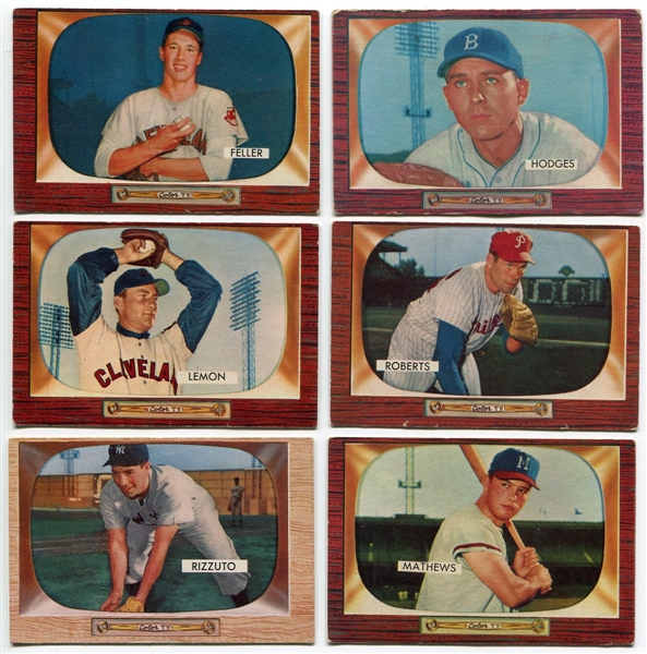 1955 Bowman Lot of 6 HOFers
