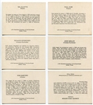 1977 or 1978 Dallas Sports Collectors Show Complete 9 Card Set