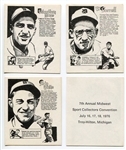 1976 Midwest Sports Collectors Convention Near Set 21 of 23 Nrmt