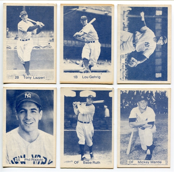 1975 TCMA All Time New York Yankees Complete set of 12