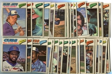 1977 Topps Cloth Sticker Complete Set with Puzzle Cards