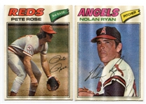 1977 Topps Cloth Sticker Complete Set with Puzzle Cards