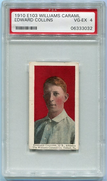 E103 Eddie Collins PSA 4 Highest Graded!