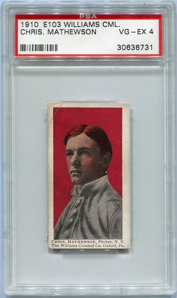 E103 Christy Mathewson PSA 4 None Graded Higher!