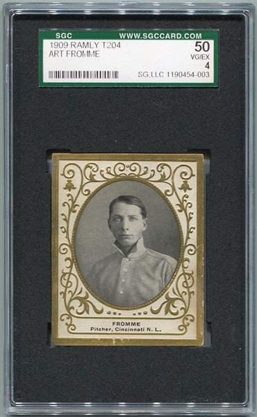 T204 Art Fromme, Cincinnati SGC 50