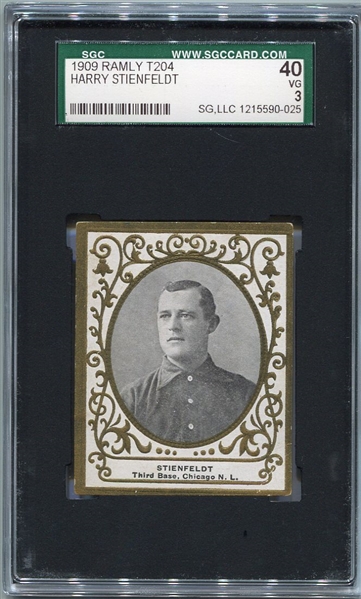 T204 Harry Steinfeldt Chicago SGC 40