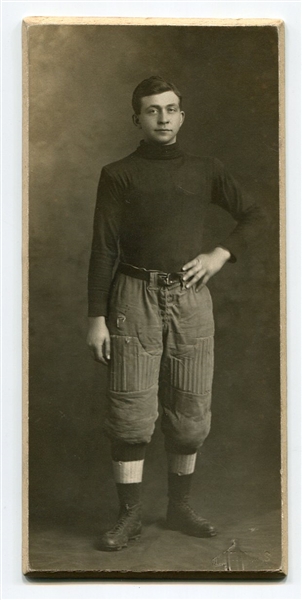 Circa 1906/07 Football Cabinet Photo George C. Wahl Madison High School Wisconsin