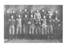 Circa 1906/07 Football Cabinet Photo George C. Wahl Madison High School Wisconsin