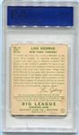 1934 Goudey #61 Lou Gehrig PSA 4
