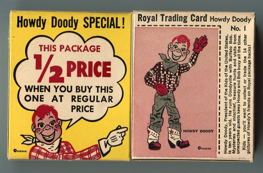 1950 Royal Dessert Unopened Combo Pack with #1 Howdy Doody 