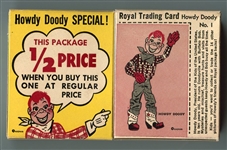 1950 Royal Dessert Unopened Combo Pack with #1 Howdy Doody 
