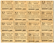 1950 Topps Freedom's War Group of 47 Different Mostly VG to EX