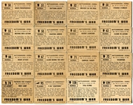 1950 Topps Freedom's War Group of 47 Different Mostly VG to EX