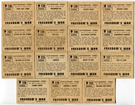 1950 Topps Freedom's War Group of 47 Different Mostly VG to EX