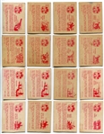 1951 Post Cereal Hopalong Cassidy Wild West Partial Set 28 of 36 Plus Error Dupes