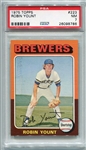 1975 Topps #223 Robin Yount Rookie Card PSA 7