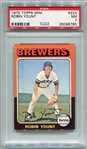 1975 Topps Mini #223 Robin Yount Rookie Card PSA 7