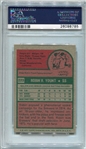 1975 Topps Mini #223 Robin Yount Rookie Card PSA 7