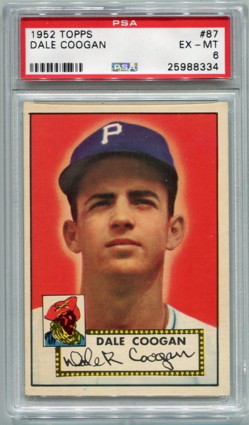 1952 Topps #87 Dale Coogan PSA 6