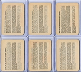 1960 Mayrose St. Louis Football Complete Set of 11 Nrmt+