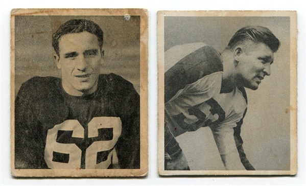 1948 Bowman Football #17 Trippi & #61 Wojciechowicz