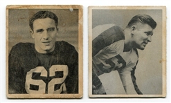 1948 Bowman Football #17 Trippi & #61 Wojciechowicz