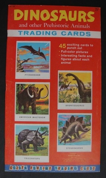 1962 Golden Press Dinosaur Punch Out Booklet Complete EX+