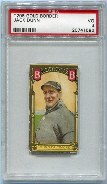 T205 Jack Dunn Minor Leaguer PSA 3
