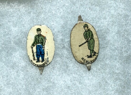 Circa 1880s Baseball Tobacco Tags New York & Pittsburgh
