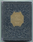 H572 1929 Stevens-Davis Men of America Complete 52 Card Set w/Box & Flyer