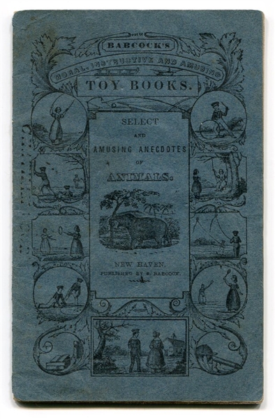 1840s S. Babcock Chapbook "Toy Books" With Early Baseball Vignette on Cover