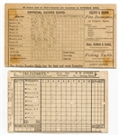 Lot of 4 1880's Score Card Covers with Baseball Litho's