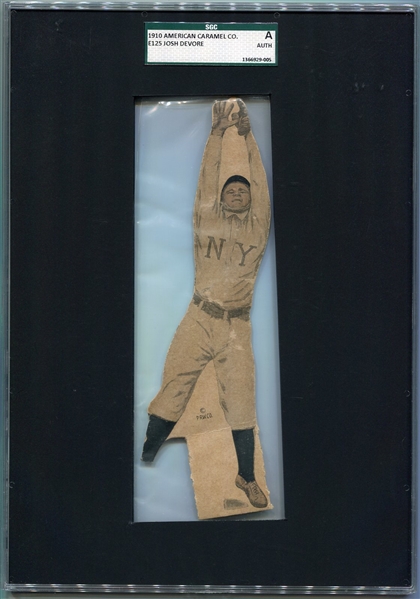 E125 American Caramel Die-Cut Josh Devore SGC AUT