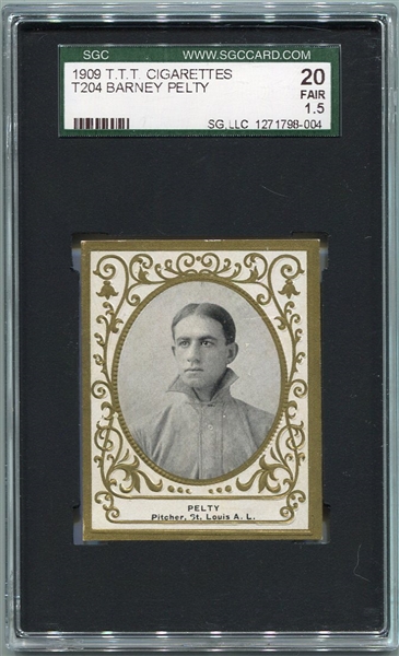 T204 Barney Pelty T.T.T. Back SGC 20