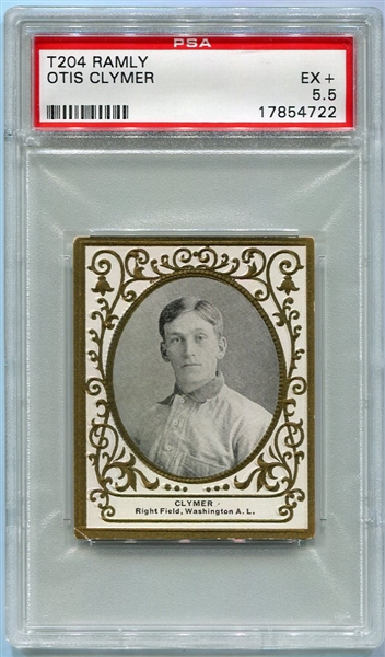 T204 Otis Clymer Washington PSA 5.5