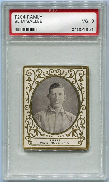 T204 Slim Sallee St. Louis N.L. PSA 3