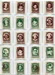 1961 Topps Baseball Stamps Lot of 115 - Includes HOFers