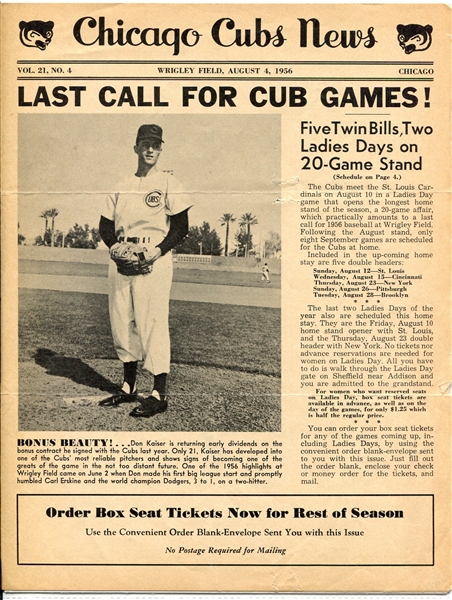 Lot of 6 1950s MLB Club News Letters