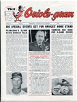 Lot of 6 1950's MLB Club News Letters