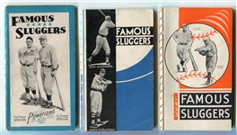 1930's Famous Sluggers Booklets Lot of 6 Different