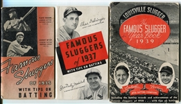 1930's Famous Sluggers Booklets Lot of 6 Different