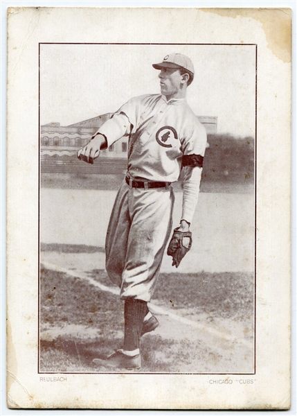 1910-12 Plow Boy Tobacco Cabinet Ed Reulbach Chicago Cubs