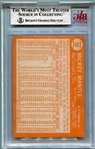 1964 Topps #50 Mickey Mantle BVG 4.5 Dead Centered